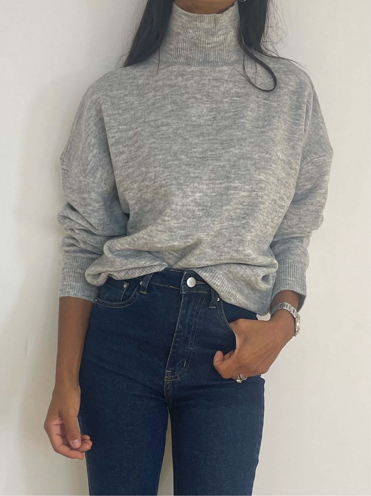 Pull Col roulé -3 Coloris