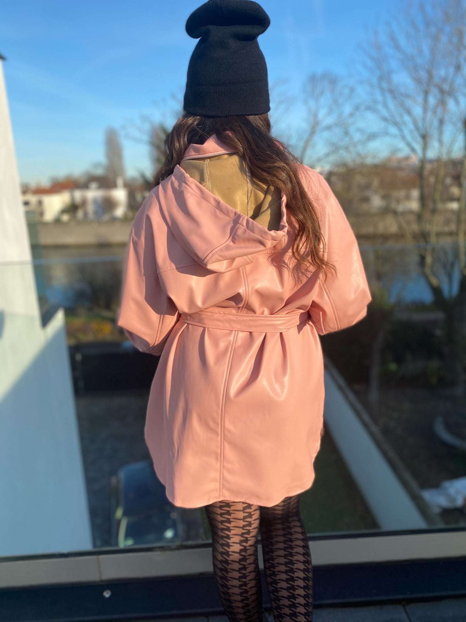 Veste robe sky rose