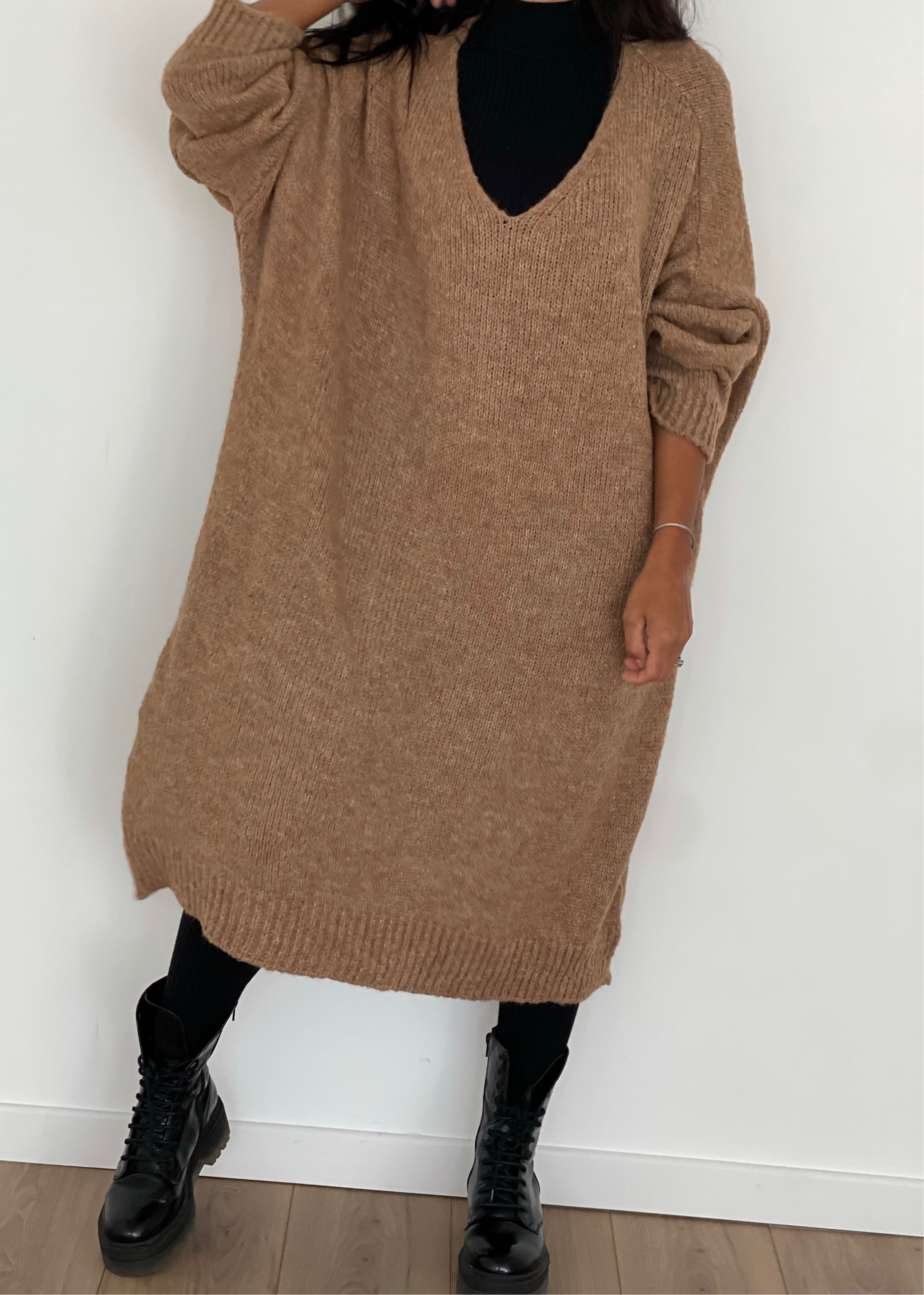 Robe Poncho Laine- 3 coloris