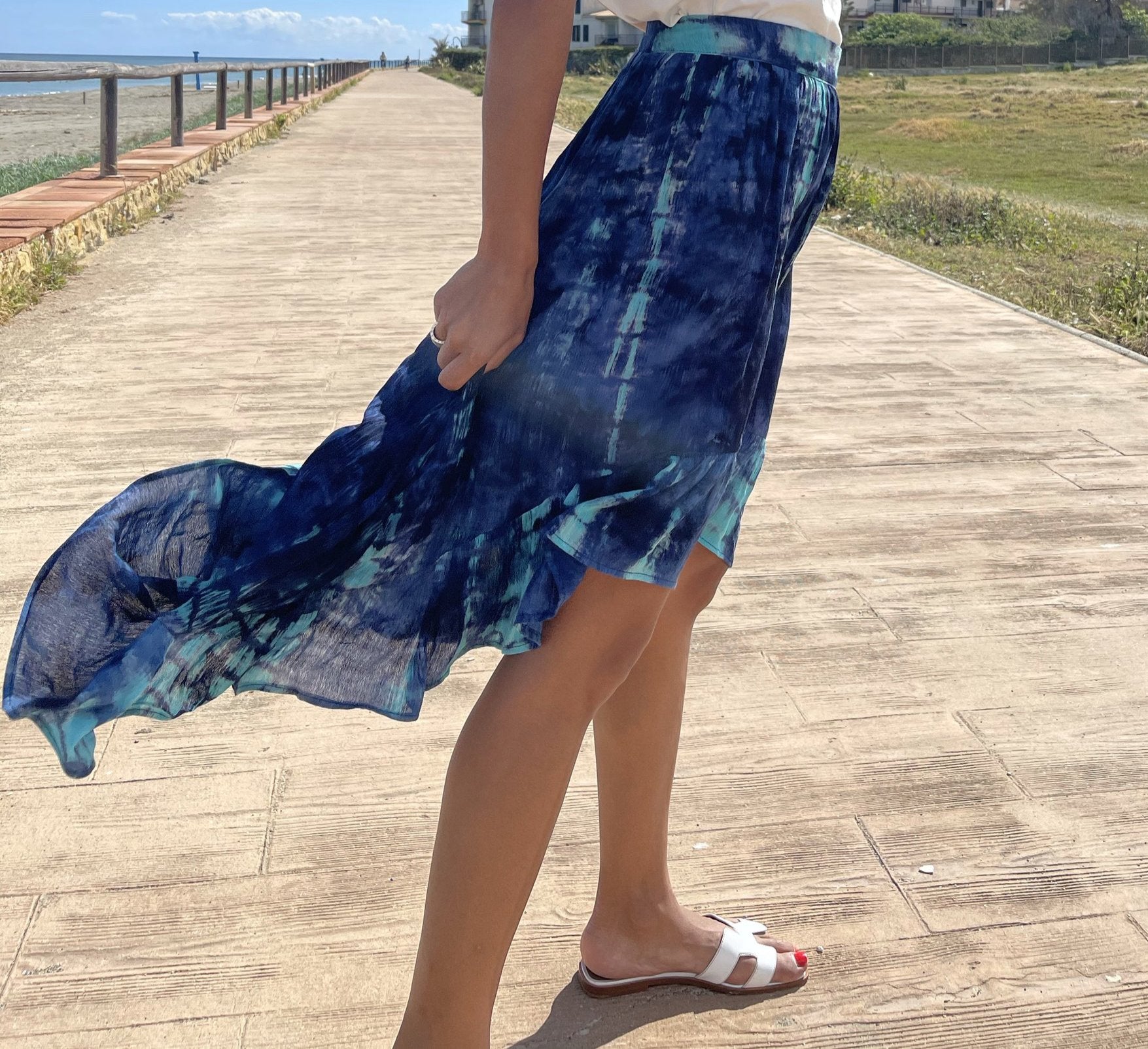 Jupe asymétrique Tye&Die