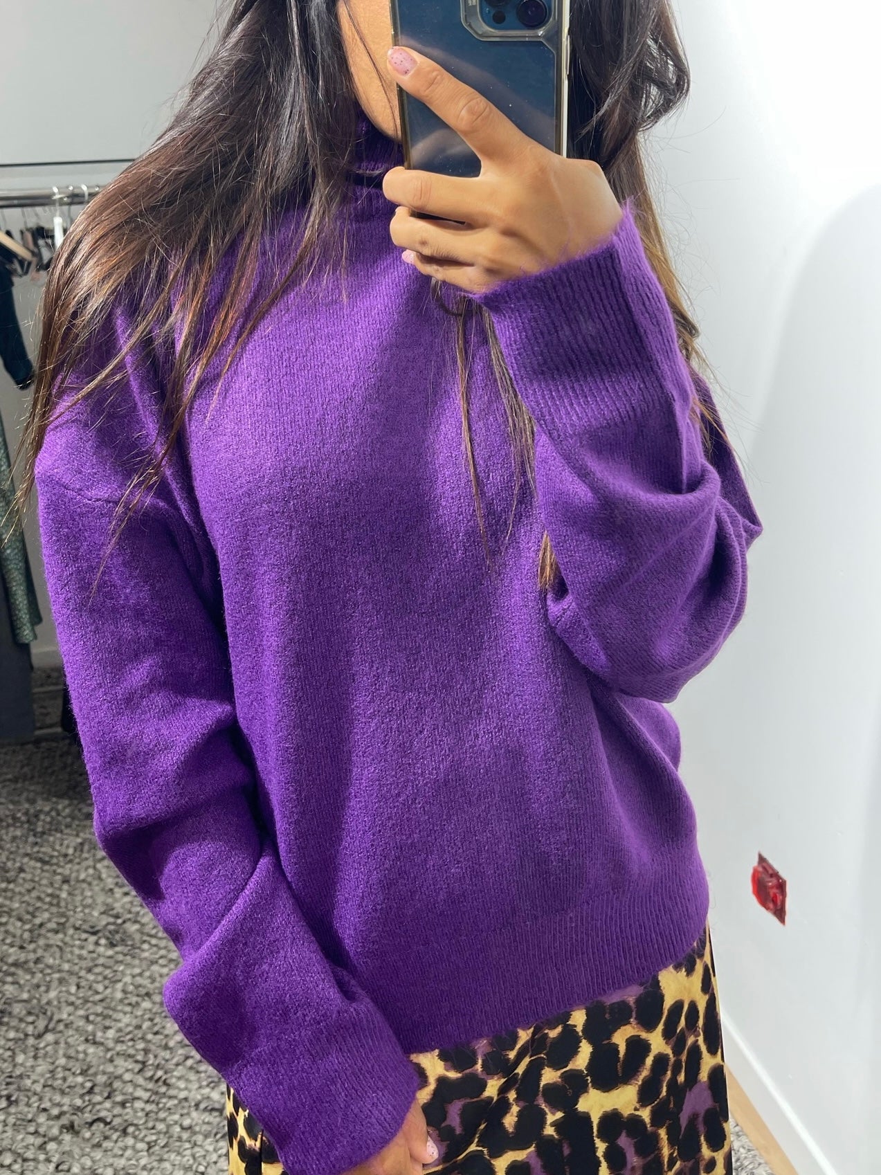 Pull Col roulé -3 Coloris